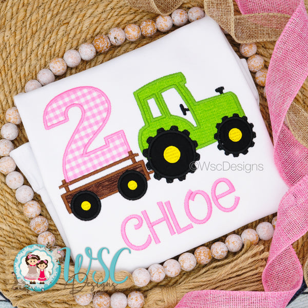Girls Farm Birthday Shirt