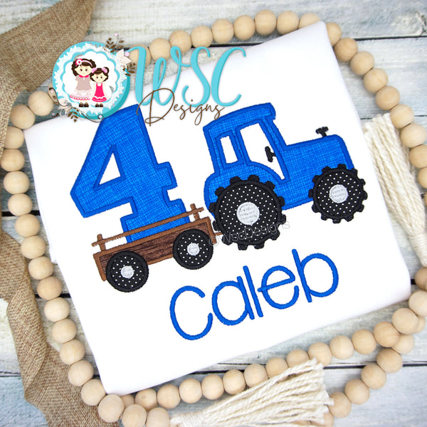 Tractor Birthday Shirt for Boys