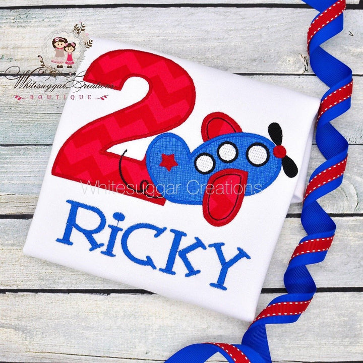 Airplane Birthday Shirt for Boys - WSC-Designs Boutique