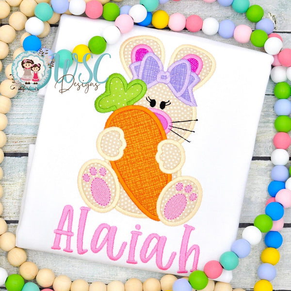 Baby Girl Easter Bunny T Shirt - WSC-Designs Boutique