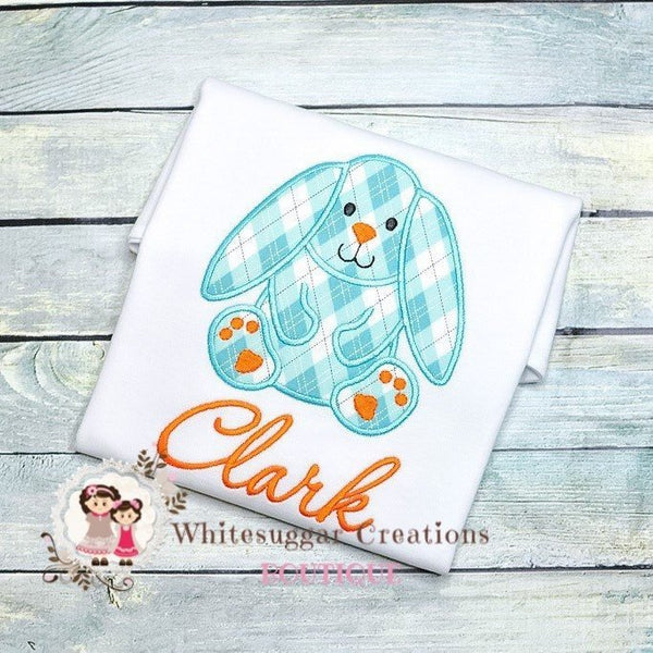 Boy Easter Embroidered Bunny T-Shirt - WSC-Designs Boutique