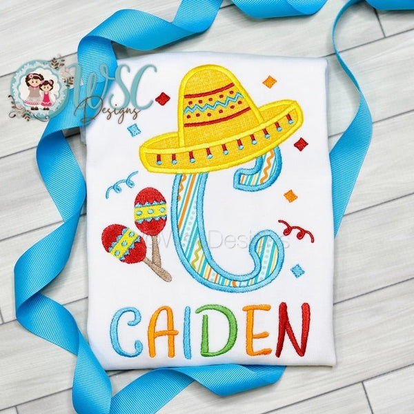 Boy Sombrero Alphabet Shirt - WSC-Designs Boutique