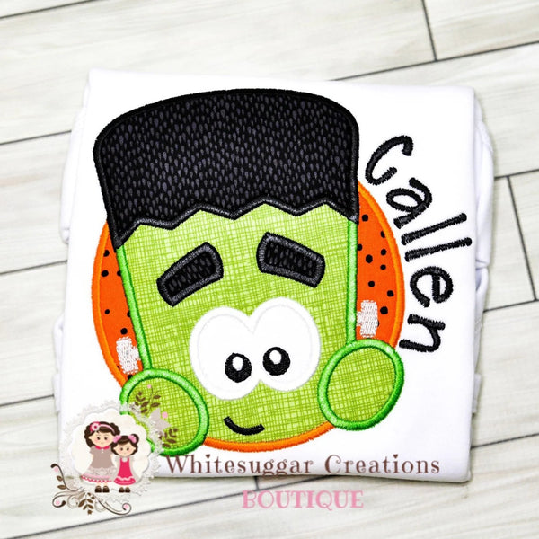 Boys Halloween Little Frankenstein Shirt - WSC-Designs Boutique