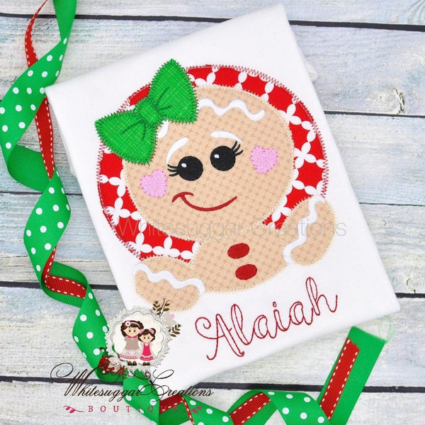 Christmas Gingerbread Girl Shirt - WSC-Designs Boutique