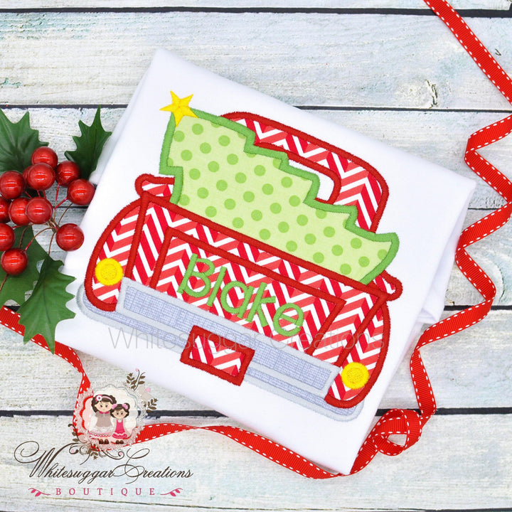 Christmas Truck with Tree Shirt for Boys - WSC-Designs Boutique