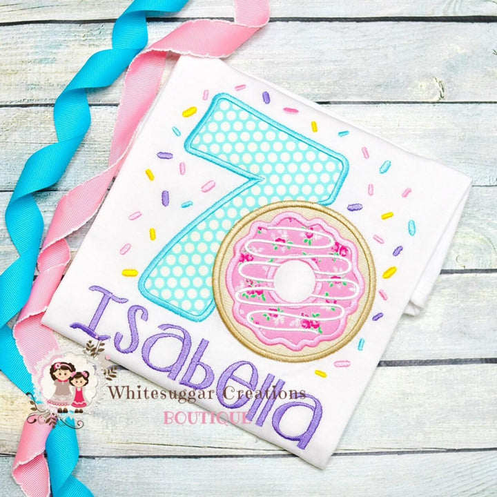 Donut Birthday Shirt for Girls - WSC-Designs Boutique