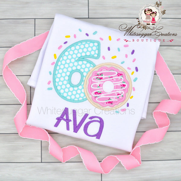 Donut Birthday Shirt For Girls - WSC-Designs Boutique