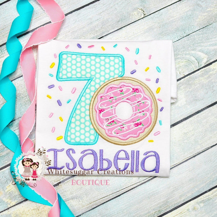 Donut Birthday Shirt For Girls - WSC-Designs Boutique