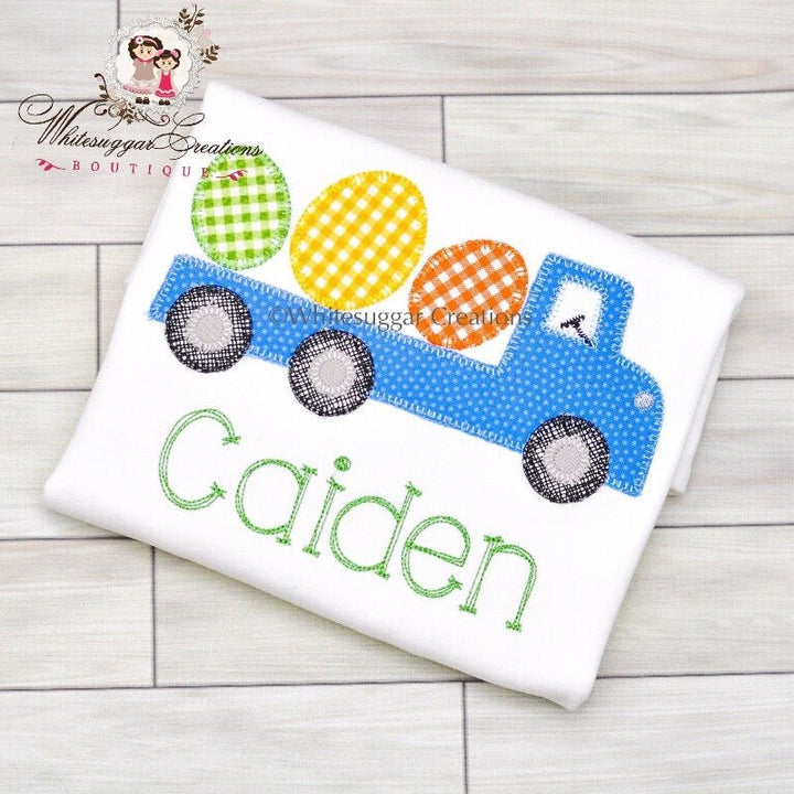 Easter Truck with Eggs Shirt - WSC-Designs Boutique