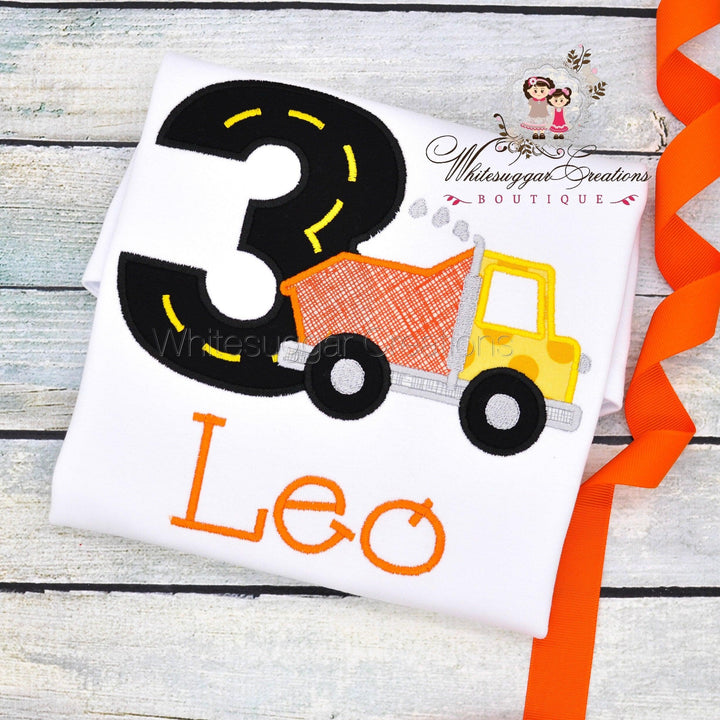First Birthday Dump Truck Shirt for Boys - WSC-Designs Boutique