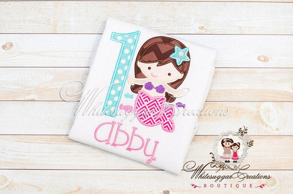 First Mermaid Birthday Shirt - WSC-Designs Boutique