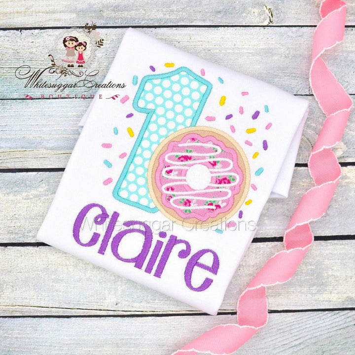 Girl Donut Birthday Shirt - WSC-Designs Boutique