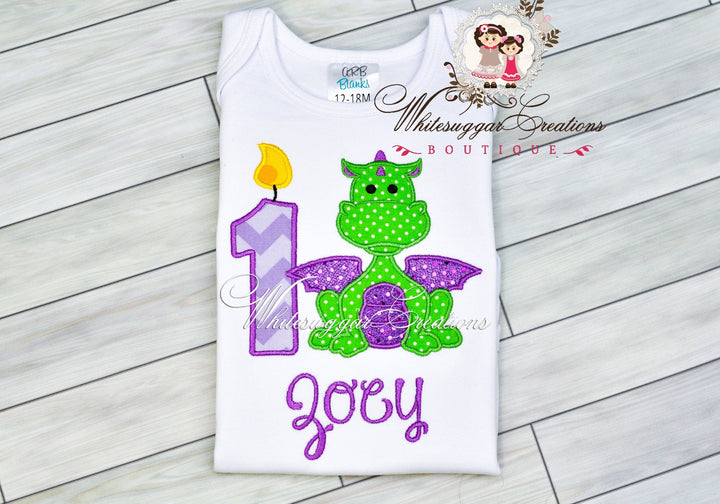 Girl Dragon Birthday Shirt - WSC-Designs Boutique