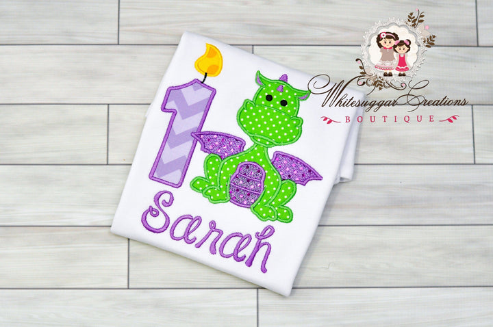 Girl Dragon Birthday Shirt - WSC-Designs Boutique