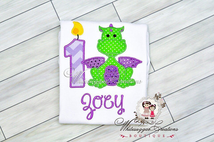 Girl Dragon Birthday Shirt - WSC-Designs Boutique
