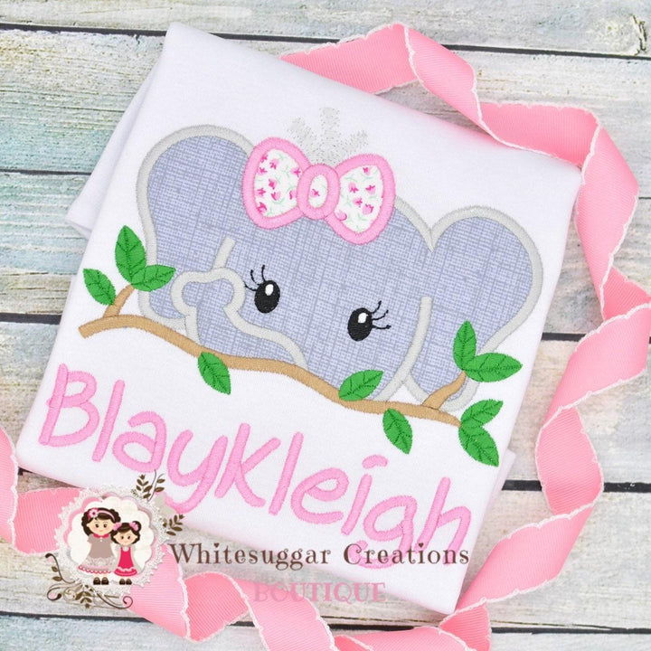 Girl Elephant Shirt - WSC-Designs Boutique