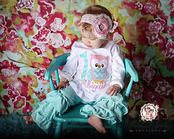 Girl Owl Birthday Shirt - WSC-Designs Boutique