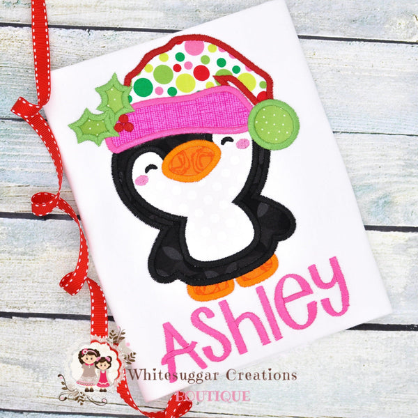 Girl Penguin Christmas Shirt - WSC-Designs Boutique