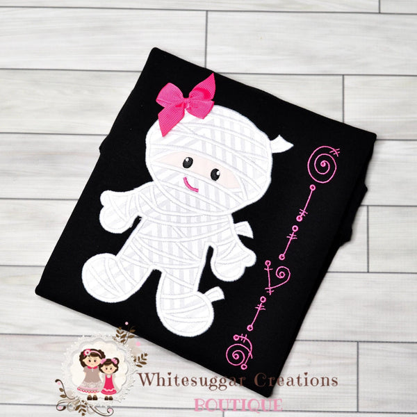 Girls Halloween Baby Mummy Shirt - WSC-Designs Boutique