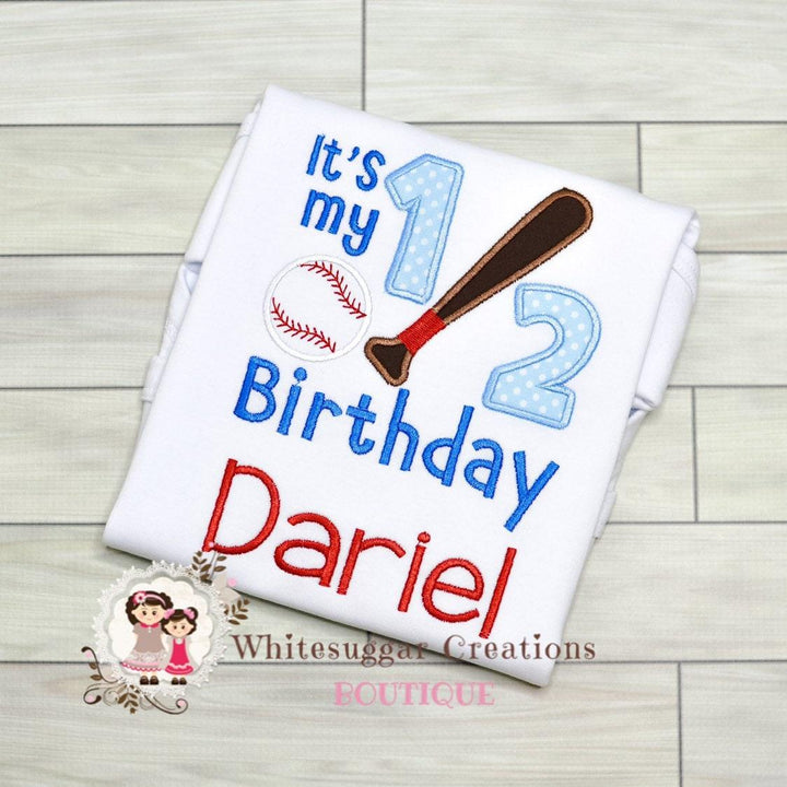 It's My Half Birthday Baseball Shirt - WSC-Designs Boutique