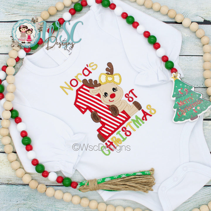 My first Christmas Outfit for girls - WSC-Designs Boutique
