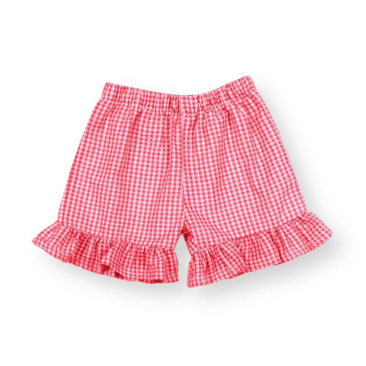 New! Pink/Purple/Red Gingham Ruffle Shorts for Girls - Add on - WSC-Designs Boutique