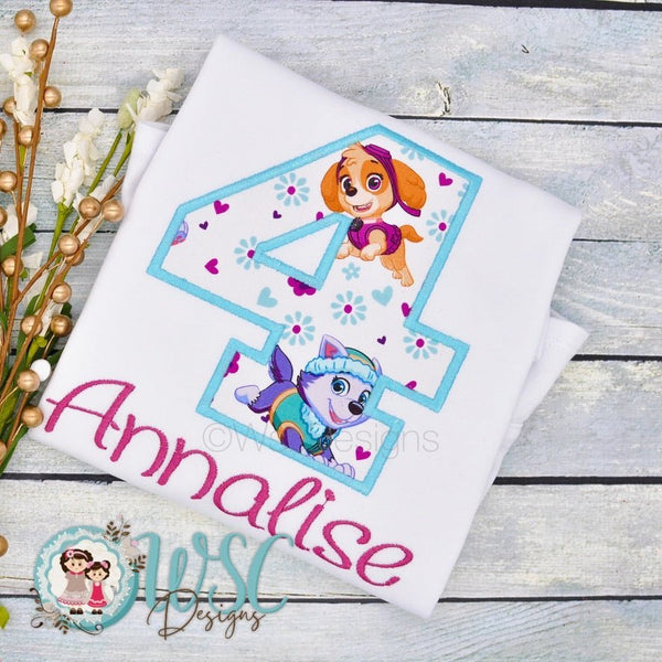 Paw Patrol Birthday Shirt for Girls - WSC-Designs Boutique
