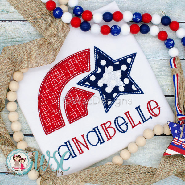Personalized 4th of July Firework Star T-shirt - WSC-Designs Boutique