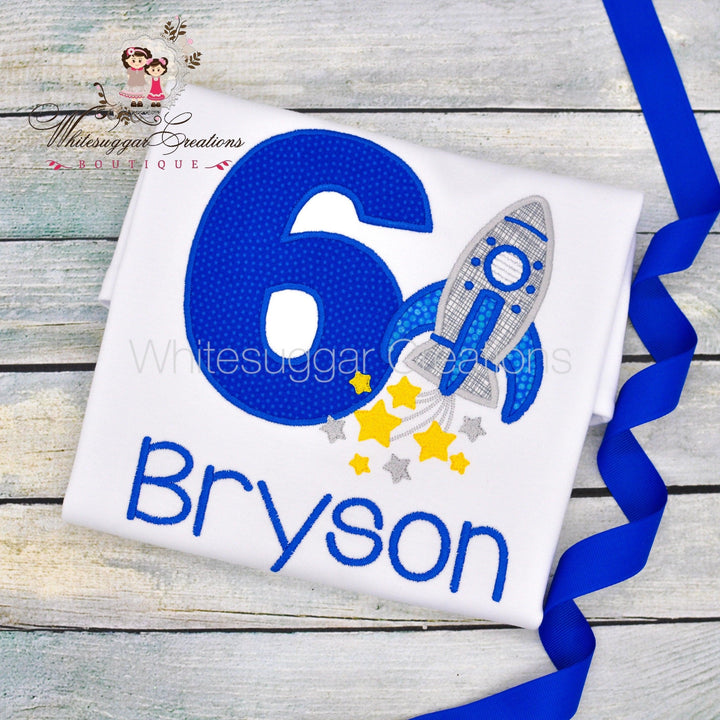 Rocket Birthday T-Shirt for Boy - WSC-Designs Boutique