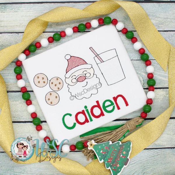 Santa Cookies and Milk Christmas Shirt - WSC-Designs Boutique