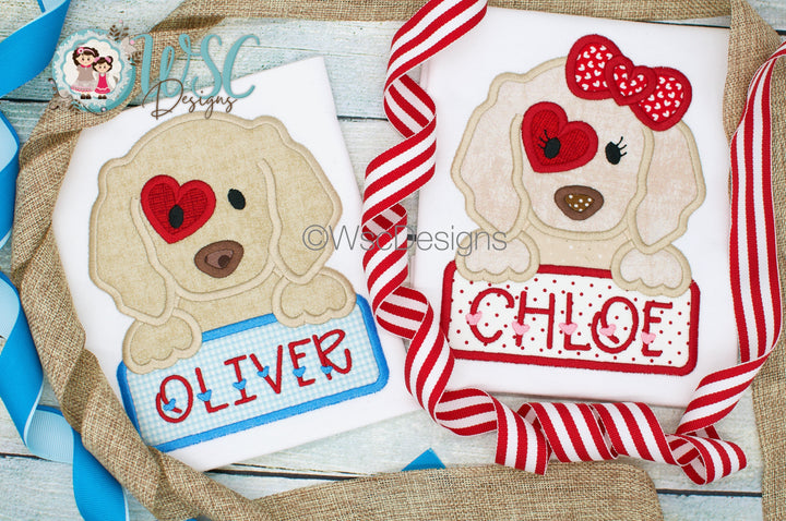 Valentine’s Day Boy Pup Shirt - WSC-Designs Boutique
