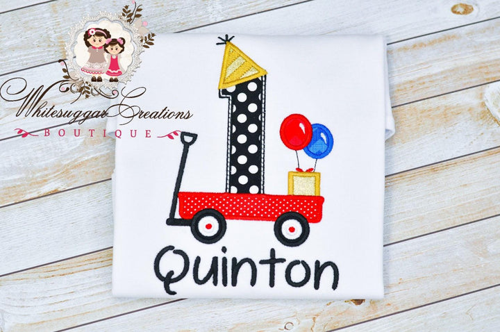 Wagon First Birthday Shirt for Boys - WSC-Designs Boutique